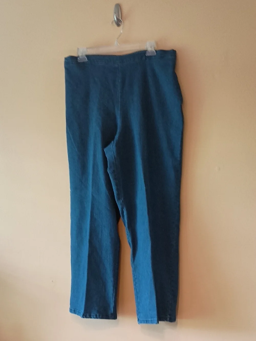 Alfred Dunner Dark Blue Stretch Denim Pants, Sz 18 NWOT - Picture 1 of 5